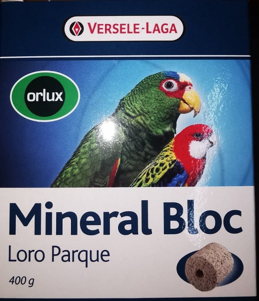 1Stk ORLUX Gritstein für Großsittiche und Papageien 450gramm Gröbere Struktur und hard gebacken, für Großvogelarten. Zusammengestellt nach der Formel vom Loro Parque (Teneriffa).